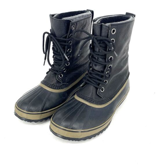 Sorel 1964 Premium Black Leather Boots - Men's Size 9 / EU 42 - Picture 10 of 10